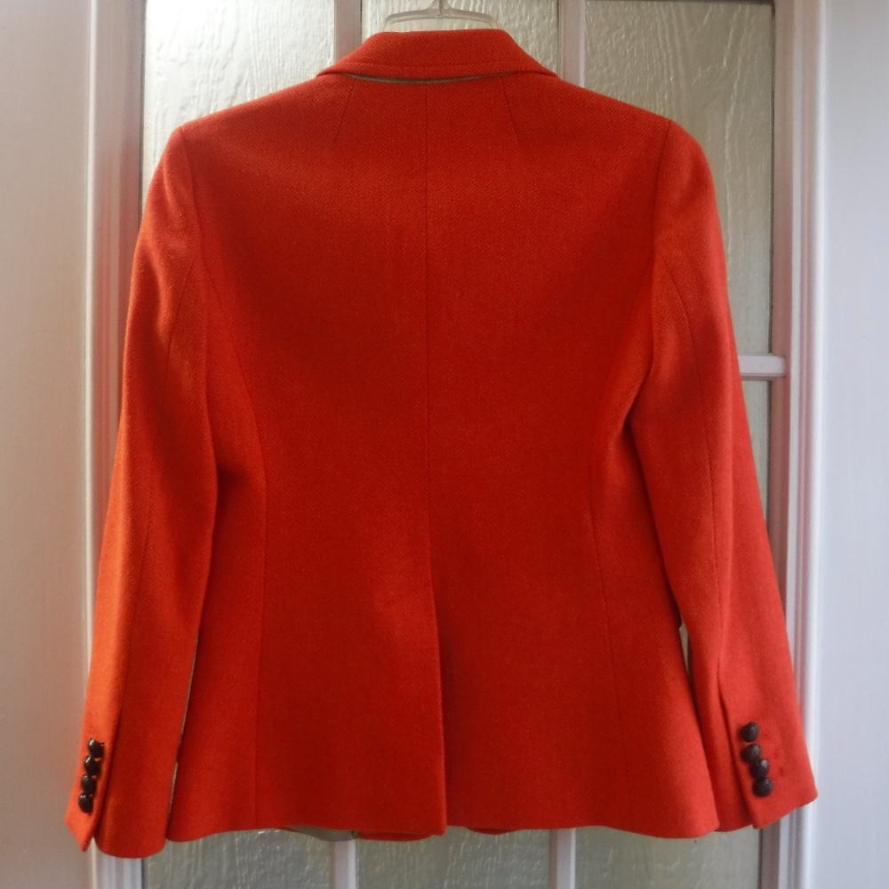 J. Crew Wool Herringbone Pattern Button Up Jacket - image 2